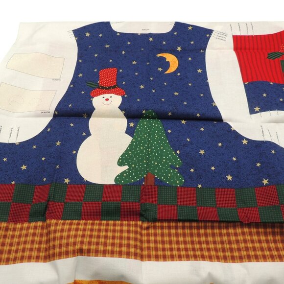 Womans Christmas vest By Dream Spinners cut and sew - Picture 2 of 2